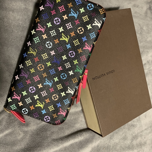 Louis Vuitton Multicolor Black Long Wallet Porte - Picture 2 of 2